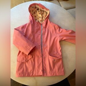 Mini Boden Pink Raincoat with Floral Lining